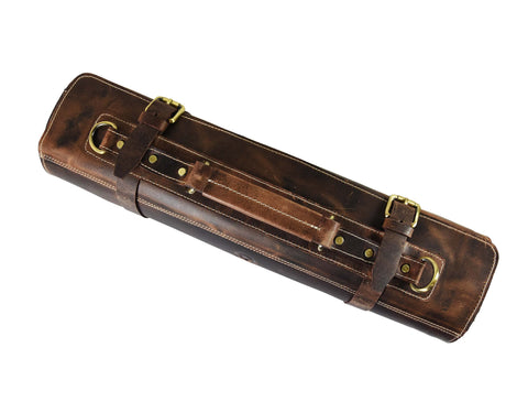 AARON LEATHER GOODS VENDIMIA ESTILO textura cuero buff, tacto suave y duradero