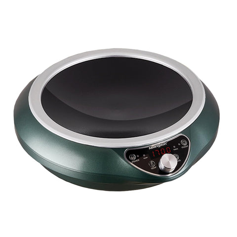 Abangdun induccion sarten-wok, superficie cóncava para calentamiento uniforme.