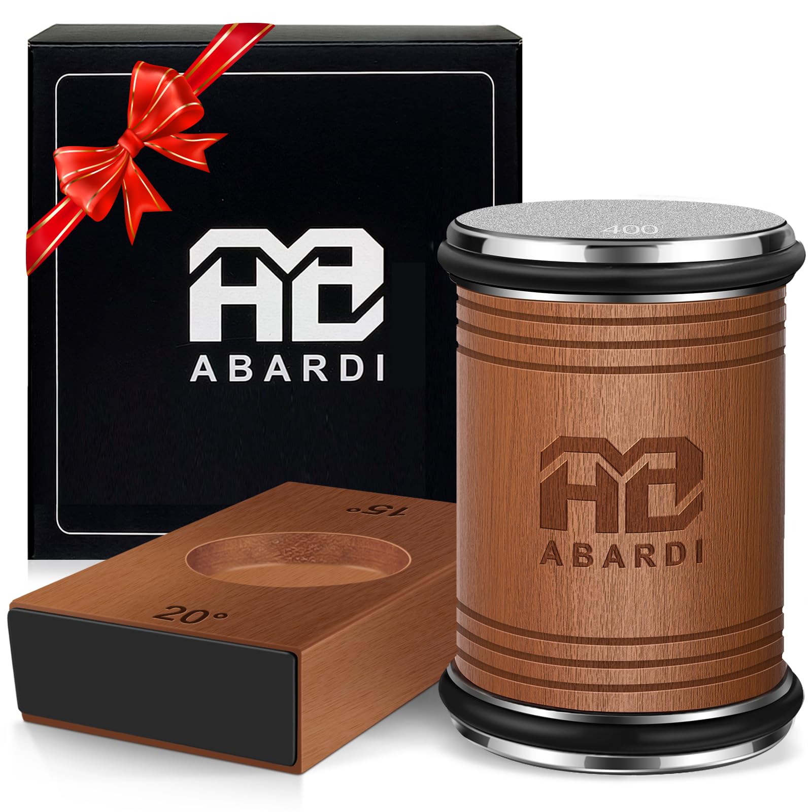 Afilador rodante Abardi para cuchillos, mejora el filo con facilidad en la cocina
