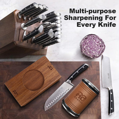Conjunto de afilado Abardi para cuchillos de cocina, uso diario seguro