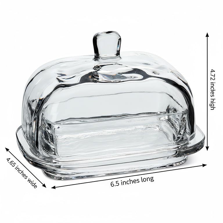 Abbott Collection recipiente rectangular para mantequilla, diseño elegante para la mesa diaria.