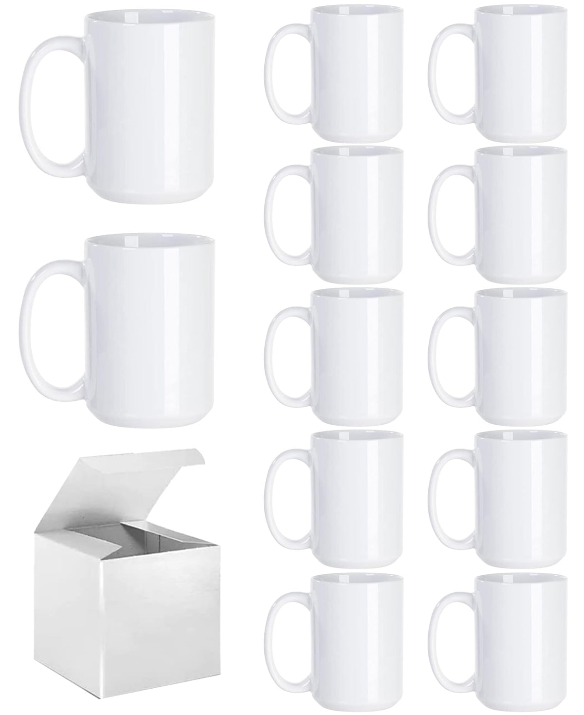 ABBSH tazas sublimación 15oz para café caliente y uso diario.