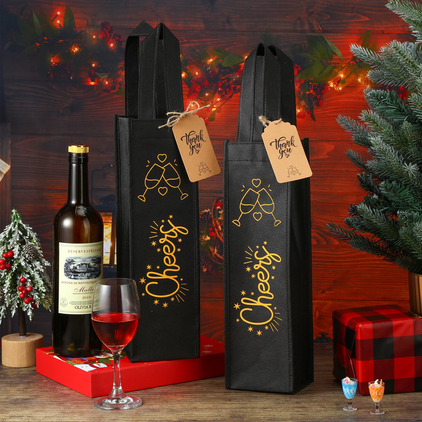 Abbylike cuerda de yute para atar regalos de vino.