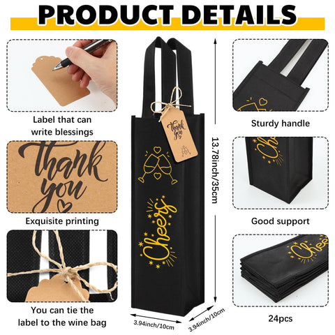 Abbylike etiquetas de agradecimiento en kraft para personalizar regalos.