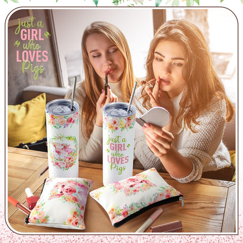 Conjunto regalo Abbylike cerdo girasoles, opción encantadora para amantes de animales