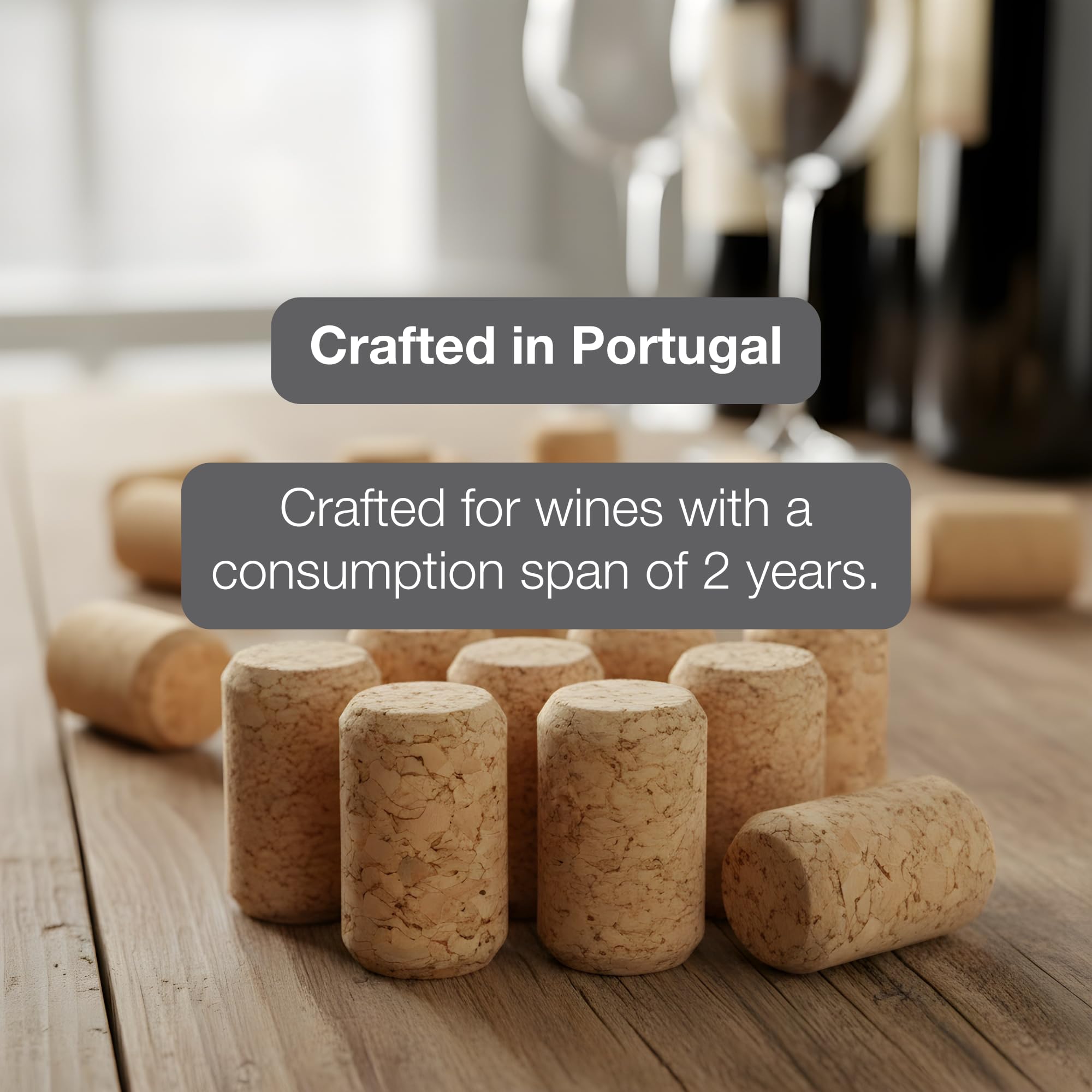 ABC Cork Co. propiedades físicas optimizadas para cierres fiables.
