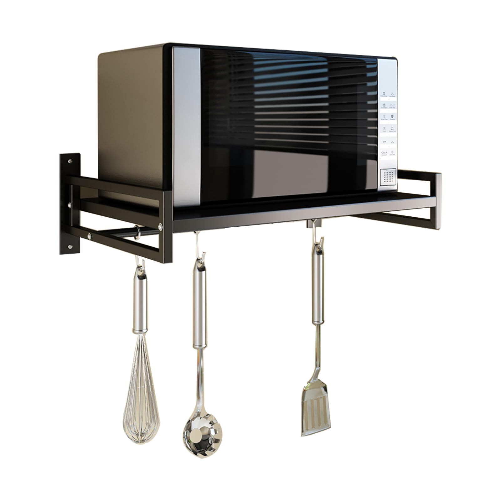 ABCOOL estante para microondas en pared, optimiza espacio en la cocina.