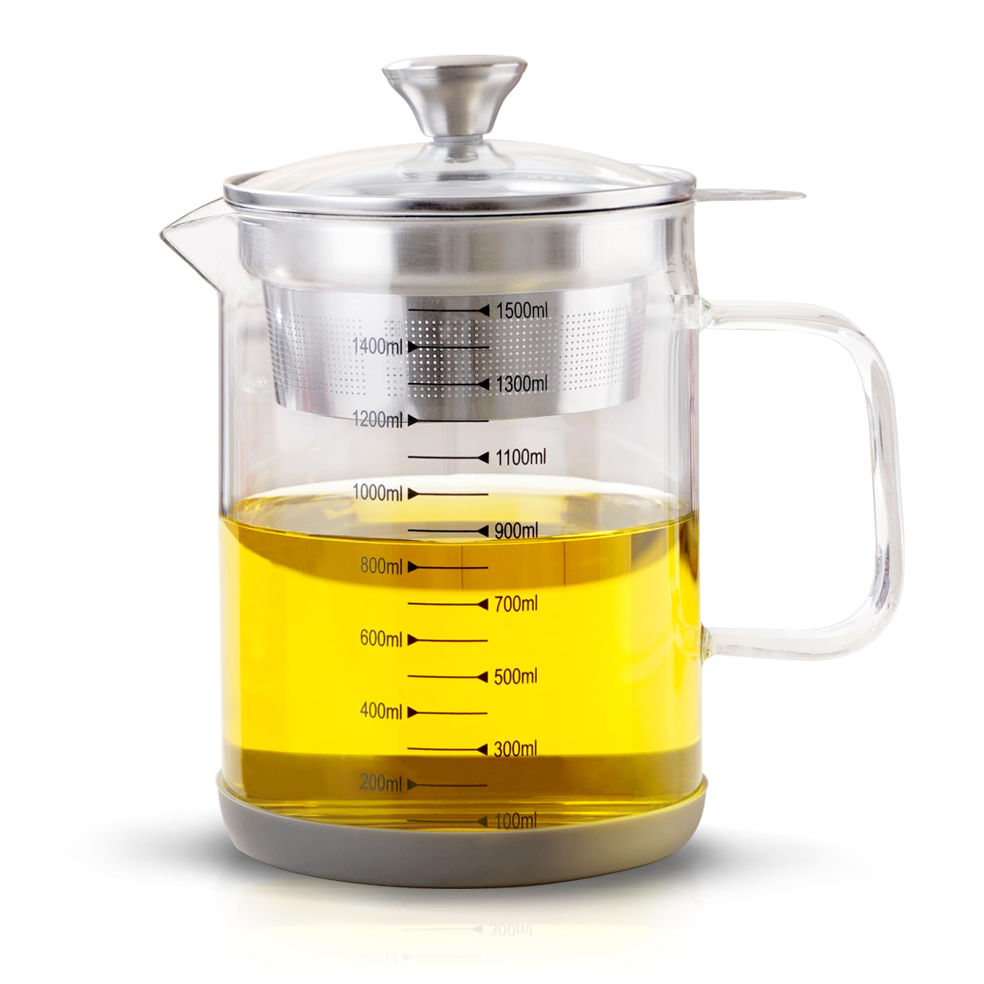 Abdod ar filtrador de aceite en vidrio 50oz para vertidos limpios