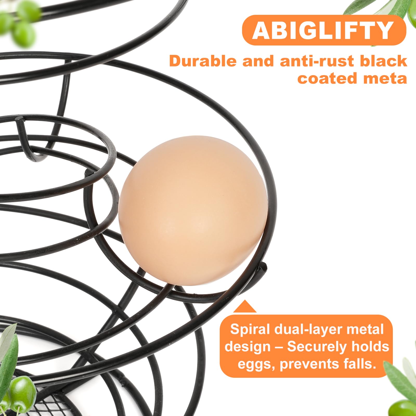 Abiglifty almacenamiento vertical para mostrador, ahorra espacio en la cocina