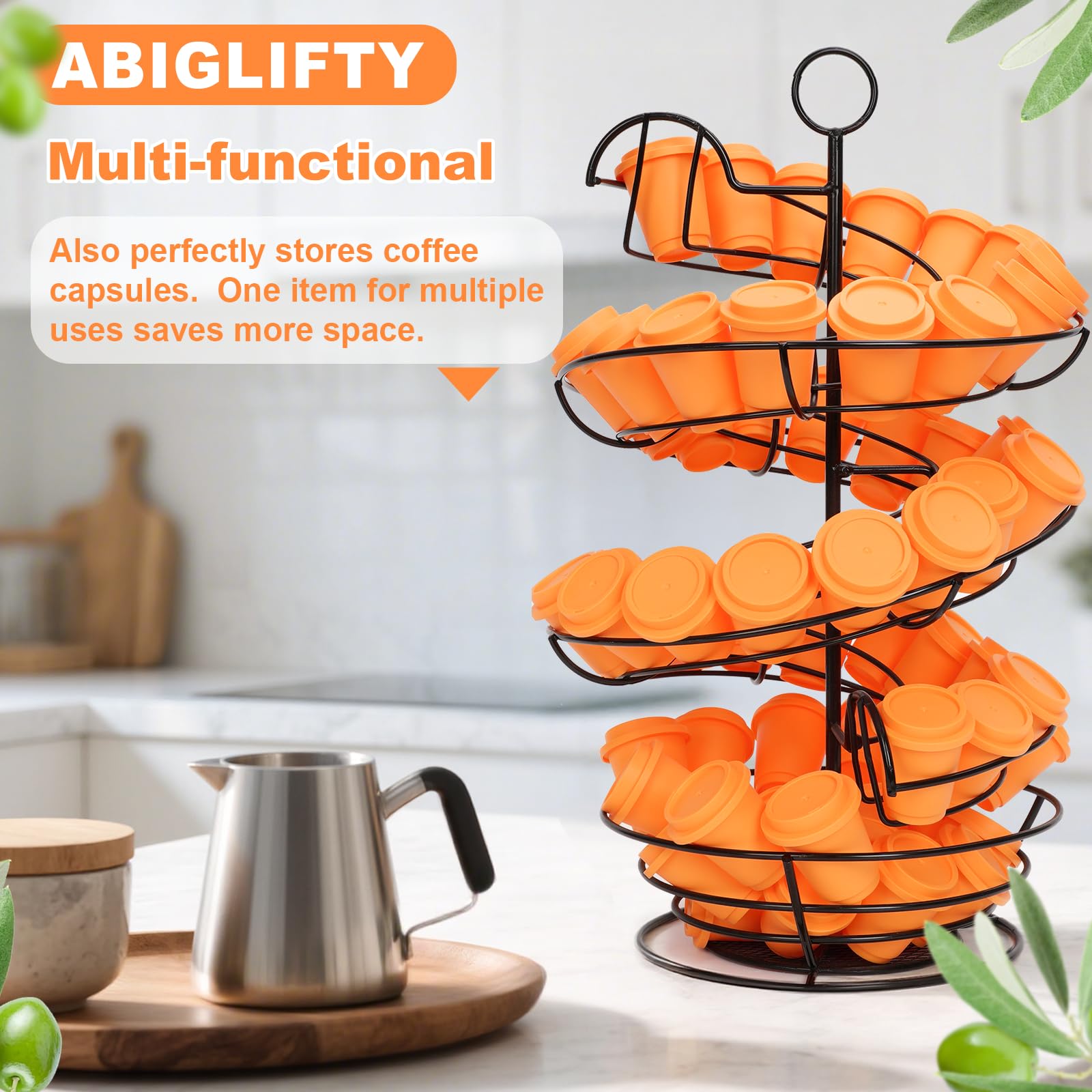 Abiglifty diseño clásico en negro, combina con cualquier estilo de cocina