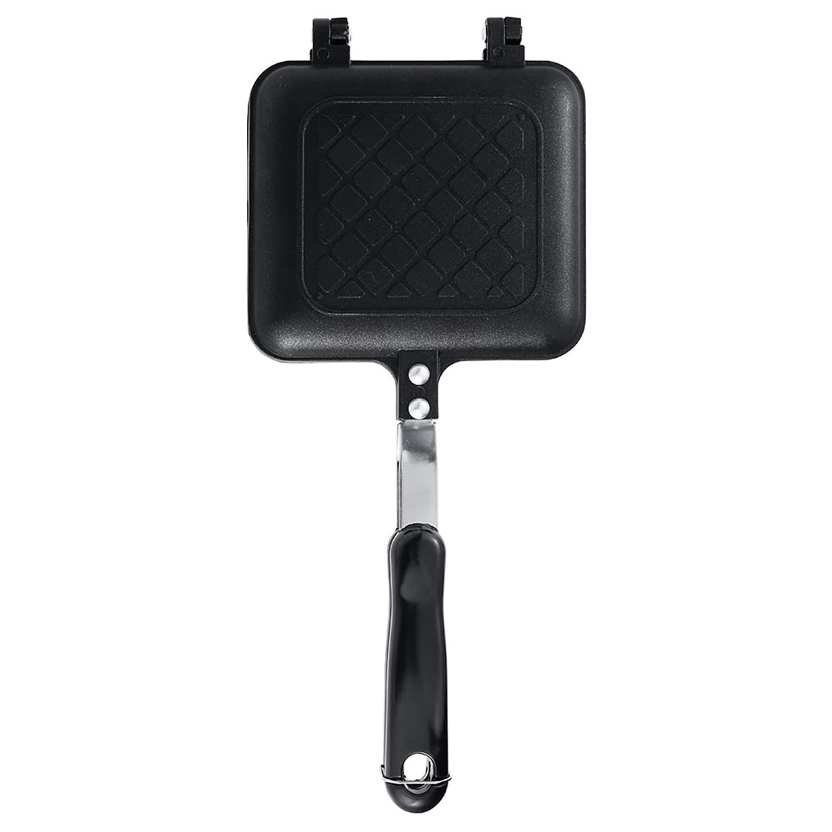 Abizarch Panini Press con tapa abierta y placas antiadherentes fáciles de limpiar.