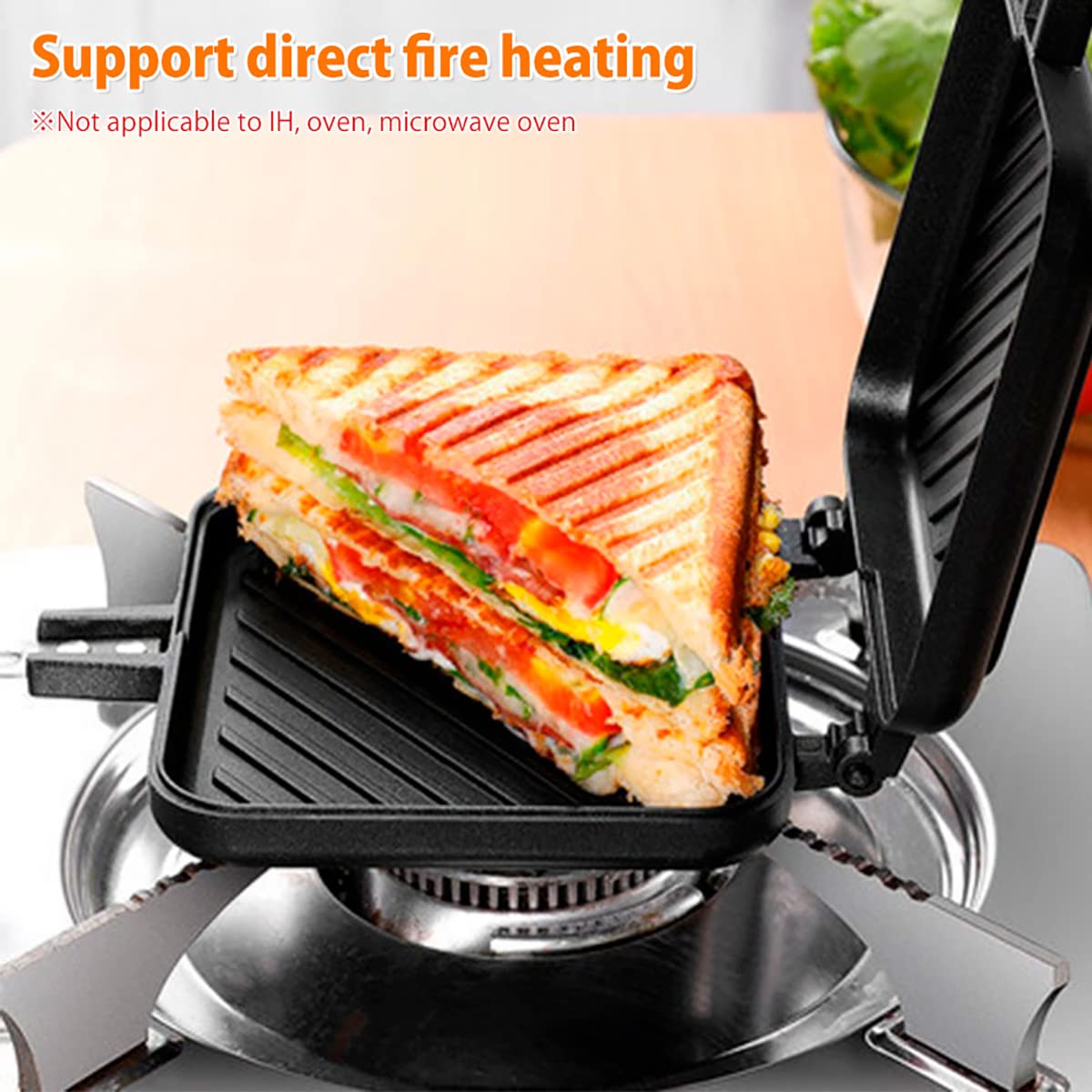 Abizarch Placas antiadherentes para sándwiches, cocción sin que se pegue.