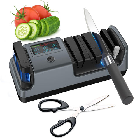 Abledn afilador 5 en 1 para cuchillos de cocina, mejora el filo en casa.