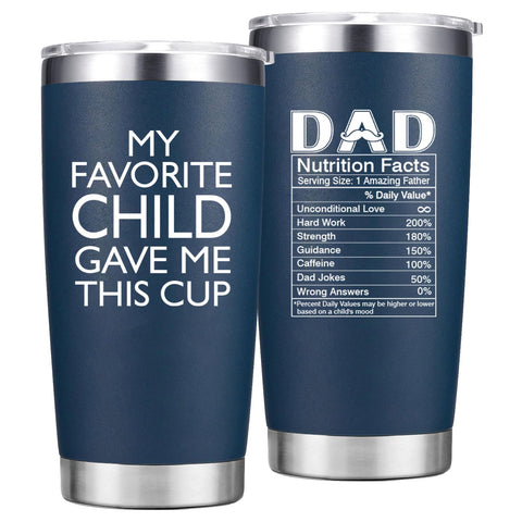 Abledn vaso con la inscripción 'Mi hijo favorito me dio esta taza', perfecto para café diario.