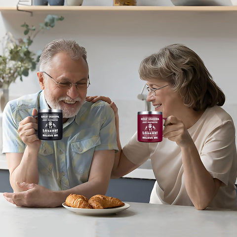 Uso versátil de la taza Abledn en interiores y exteriores para abuela.