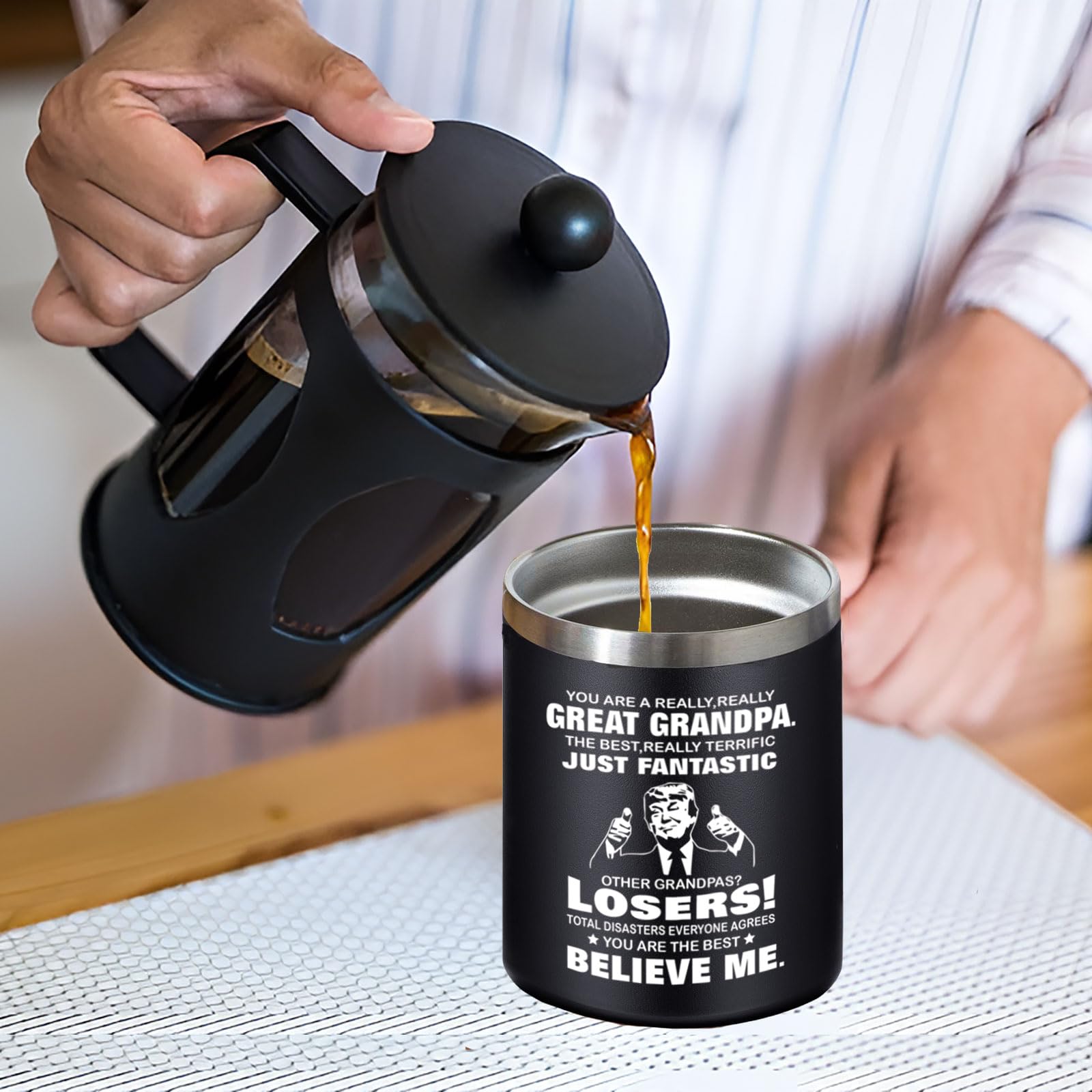 Taza Abledn, tapa libre de BPA para viaje.