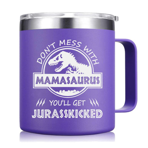 Taza Abledn 14oz morada para café caliente o té frío.