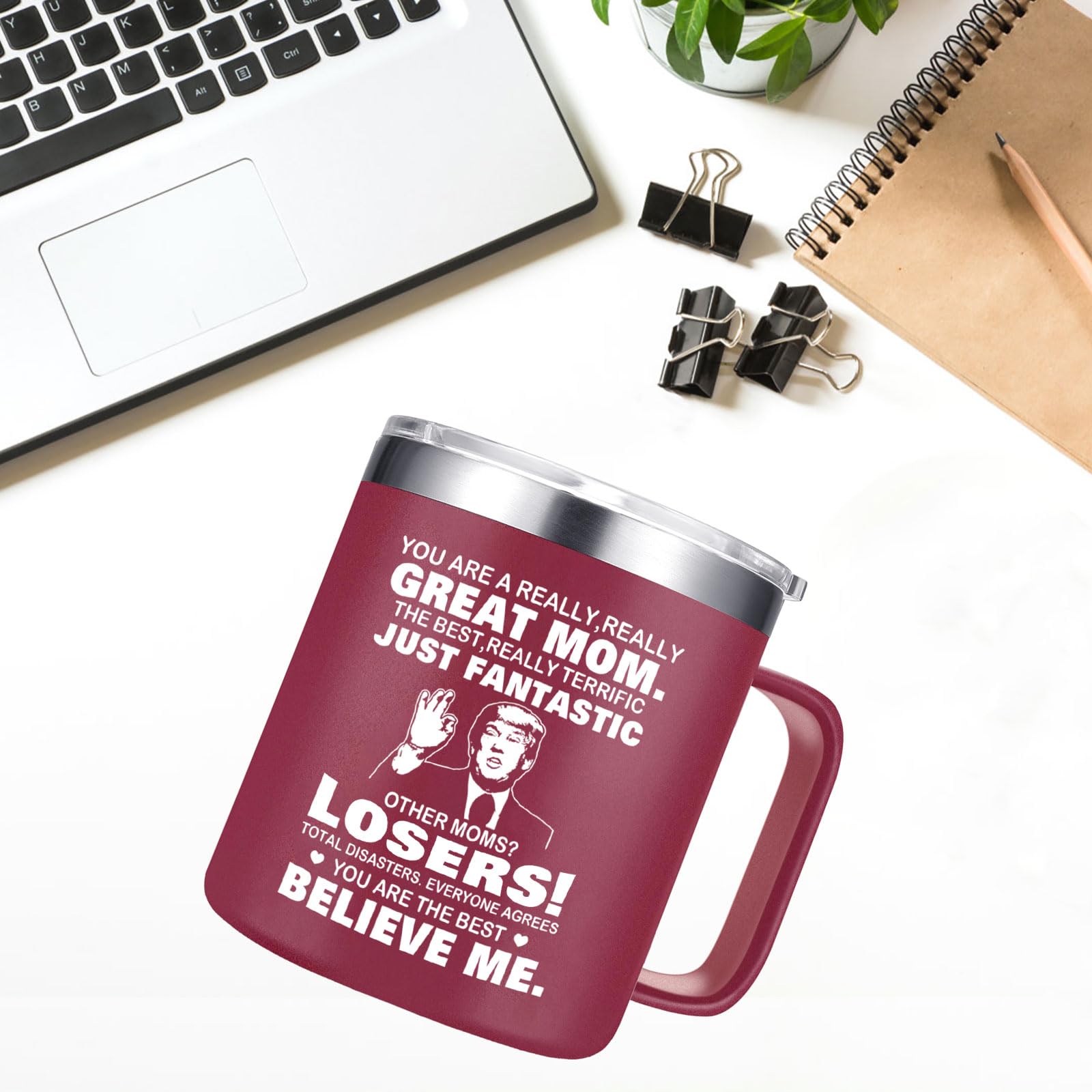 Abledn Taza Regalo Mamá Crimson regalo ideal para cumpleaños o Día de la Madre