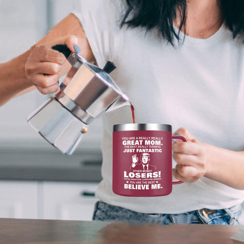 Abledn Taza Regalo Mamá Crimson para bebidas frías o calientes en cualquier momento