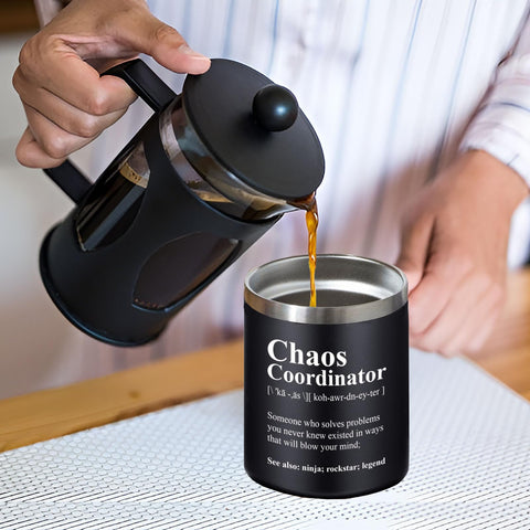 Abledn taza termica coordinadora del caos, regalo ideal para colegas.
