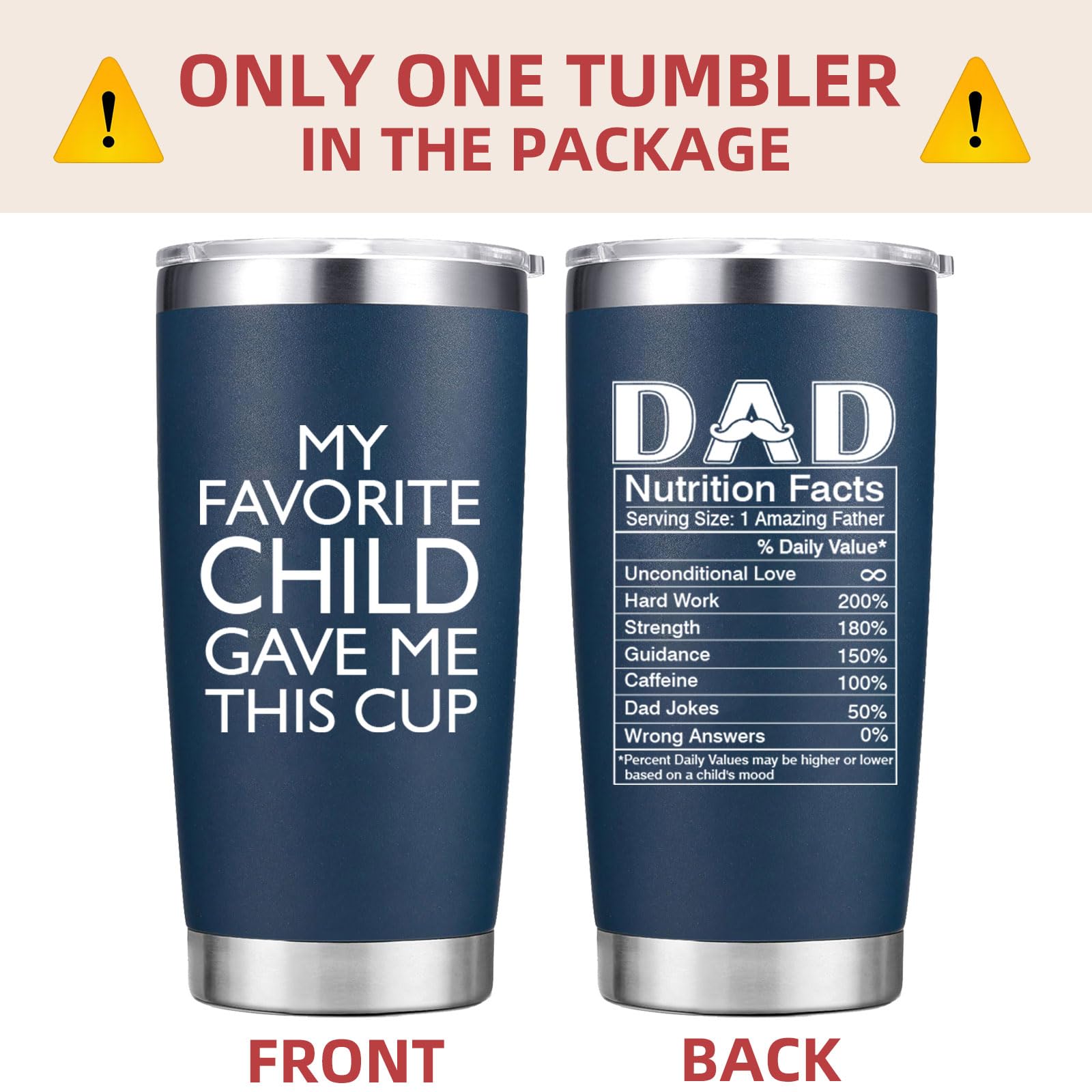 Abledn vaso térmico de 20 onzas azul marino, ideal para bebidas frías y calientes.