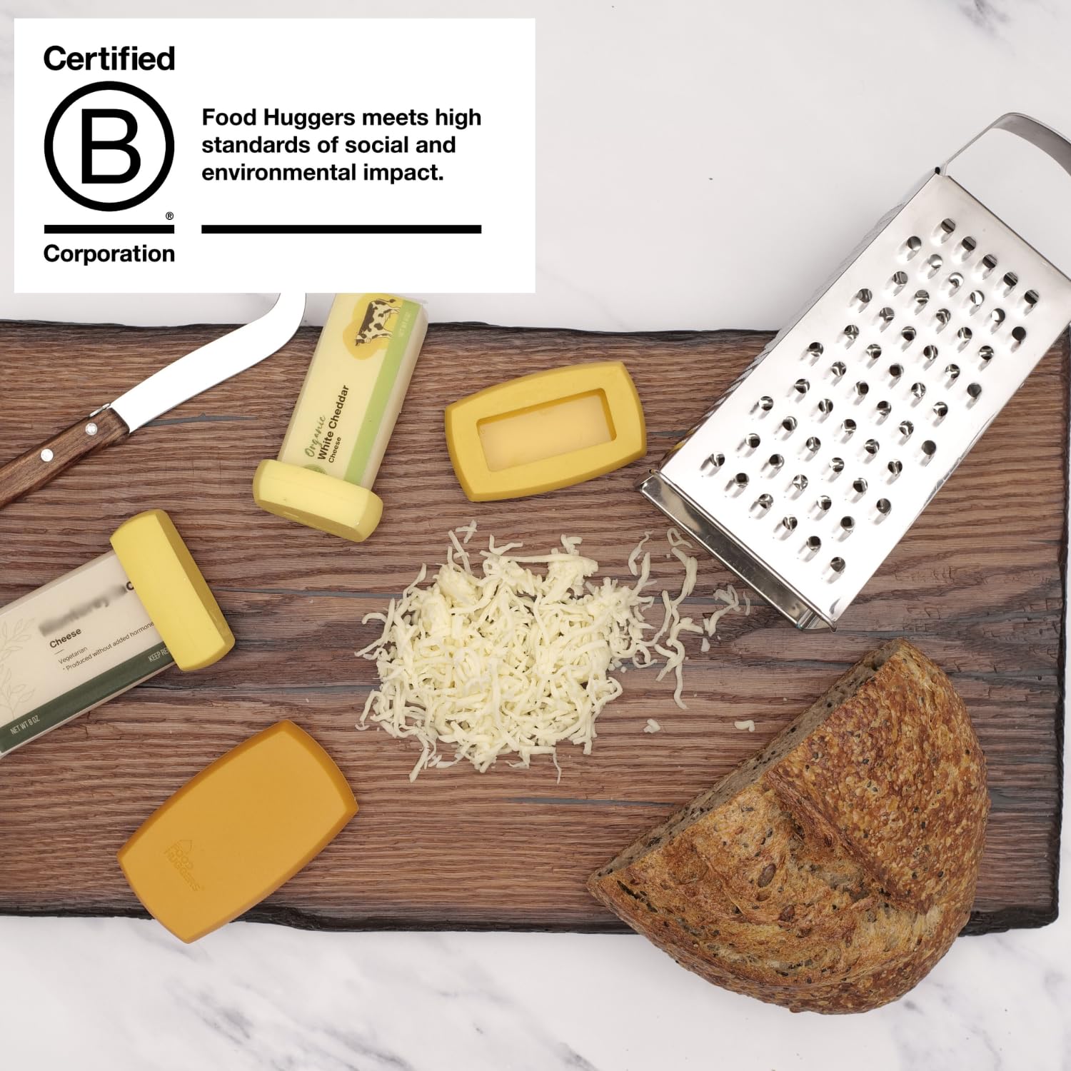 Abrazadores de queso: almacenamiento reutilizable para menos desperdicio y sabor conservado.