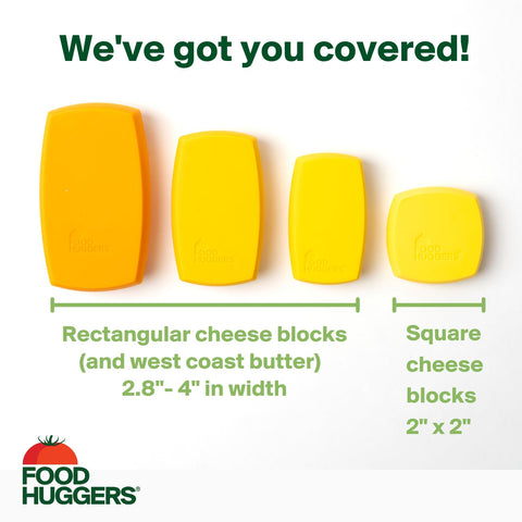 Abrazadores de queso: rectángulo mediano para porciones versátiles y frescura.
