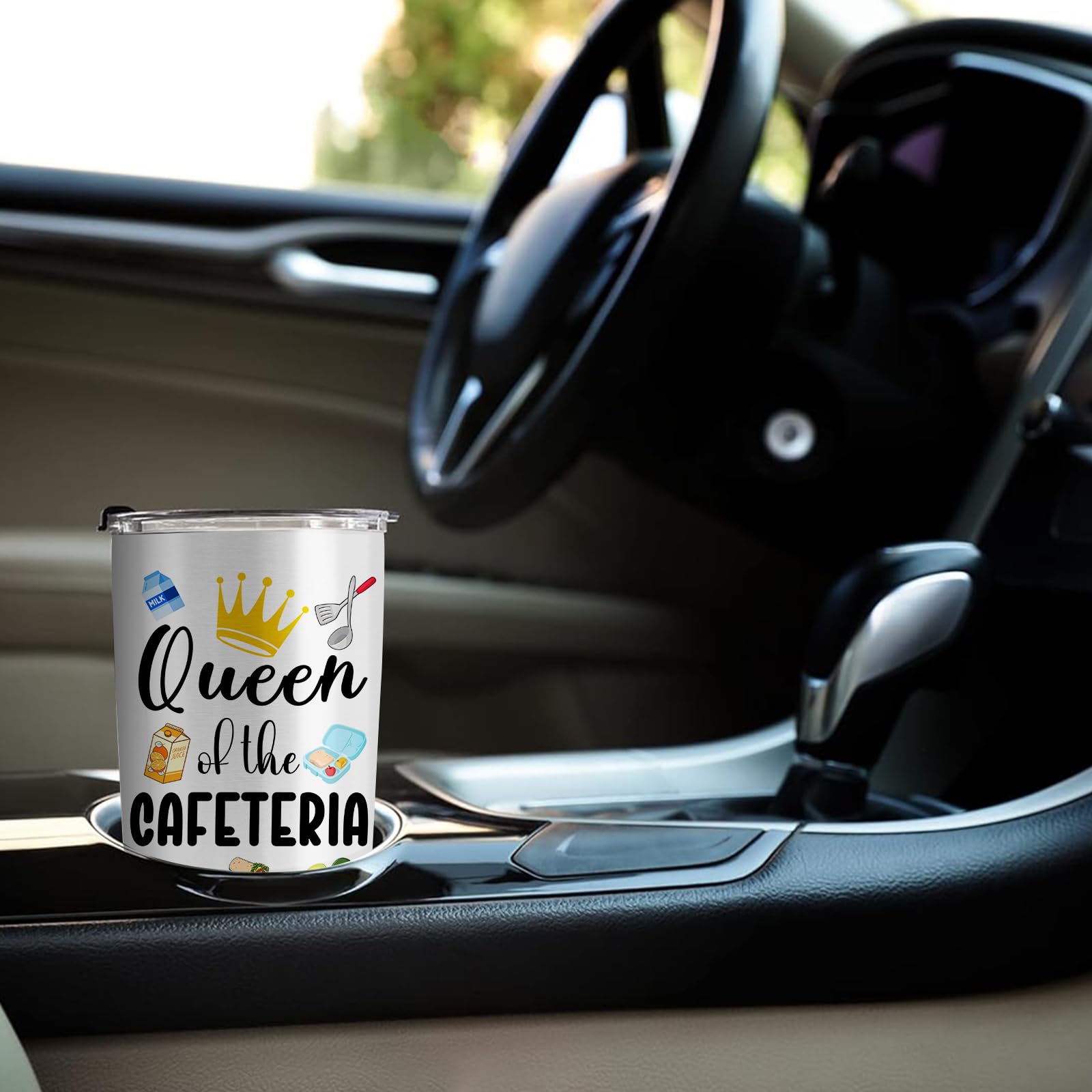 Escena de regalo con Absacie vaso térmico para compañeros.
