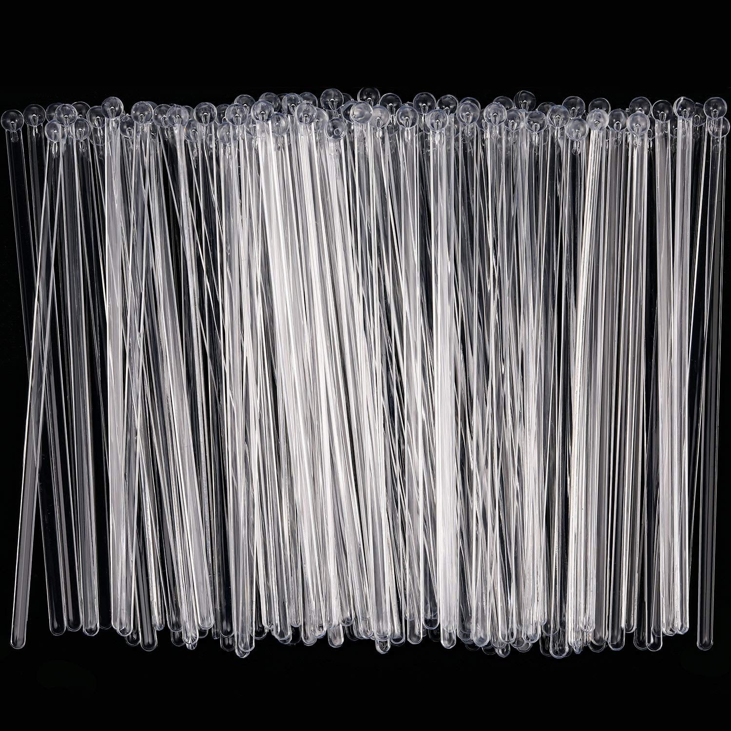 Paquete ABSOK de 100 palitos cristal para bares y restaurantes