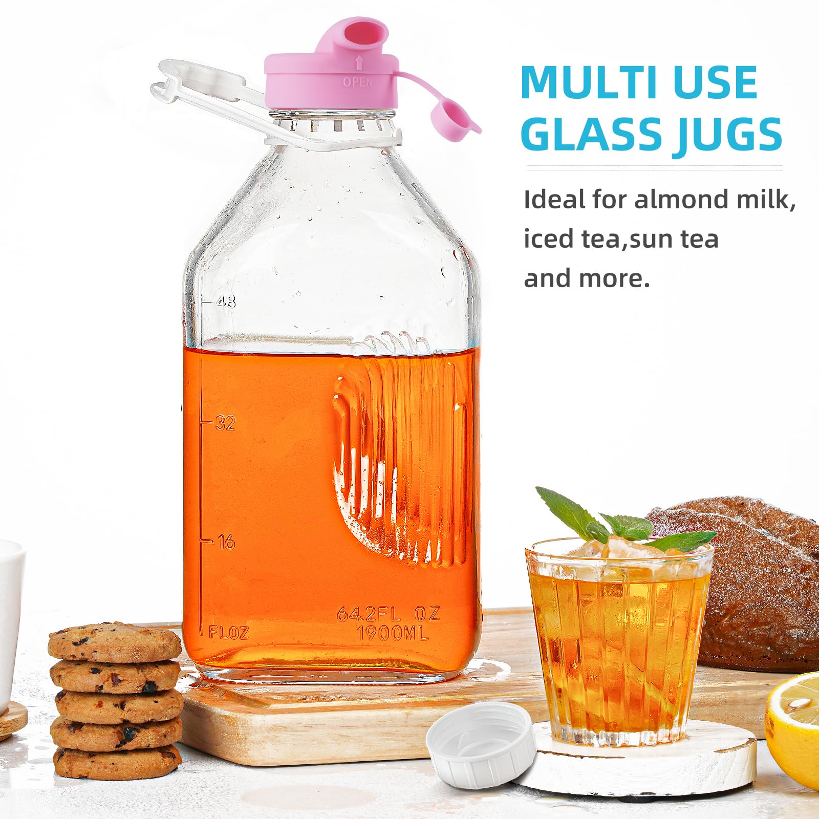 Absovetu capacidad 1900 ml 64 oz para almacenamiento
