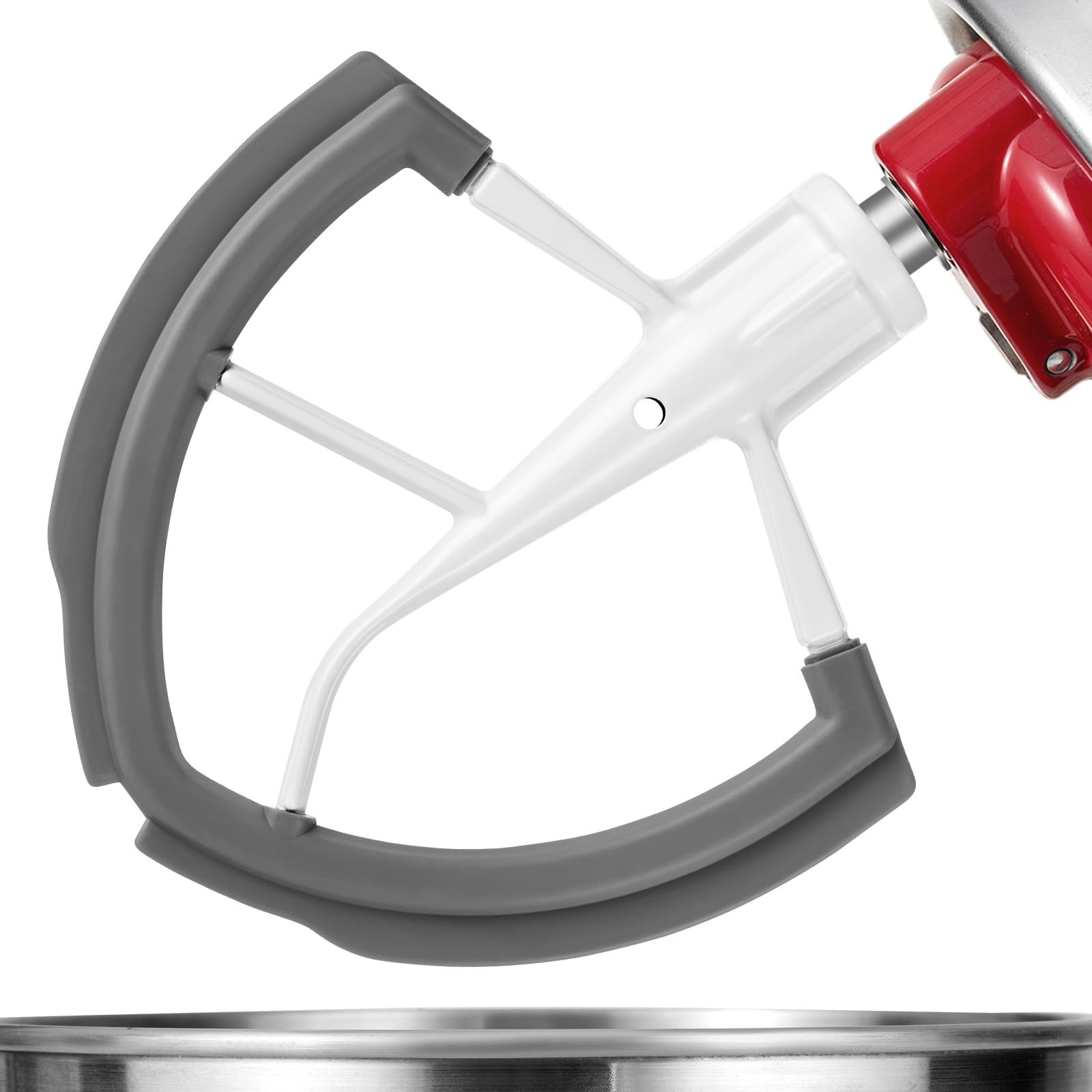 ABTER batidor de borde flexible, compatible con tazón de 6 cuartos para KitchenAid.
