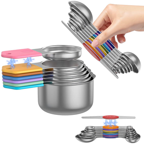 Abtrino medidores-tazas 304 acero inoxidable para cocina duradera.