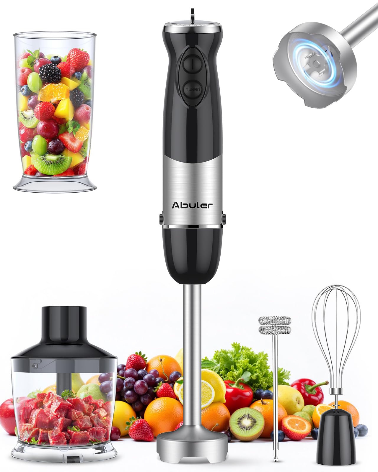 Abuler batidora de mano 1000W en frontal, emulsiona salsas cremosas rápidamente