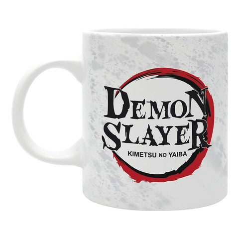 ABYSTYLE taza Cazadores de Demonios con logo en dorso, regalo ideal para fans del anime.