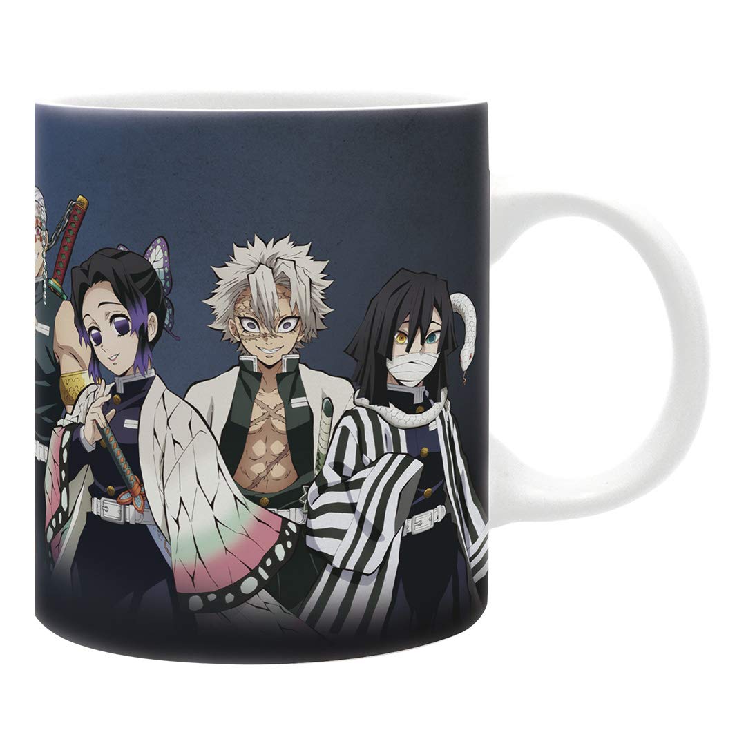 ABYSTYLE Demon Slayer pilares en taza, ideal para café diario.