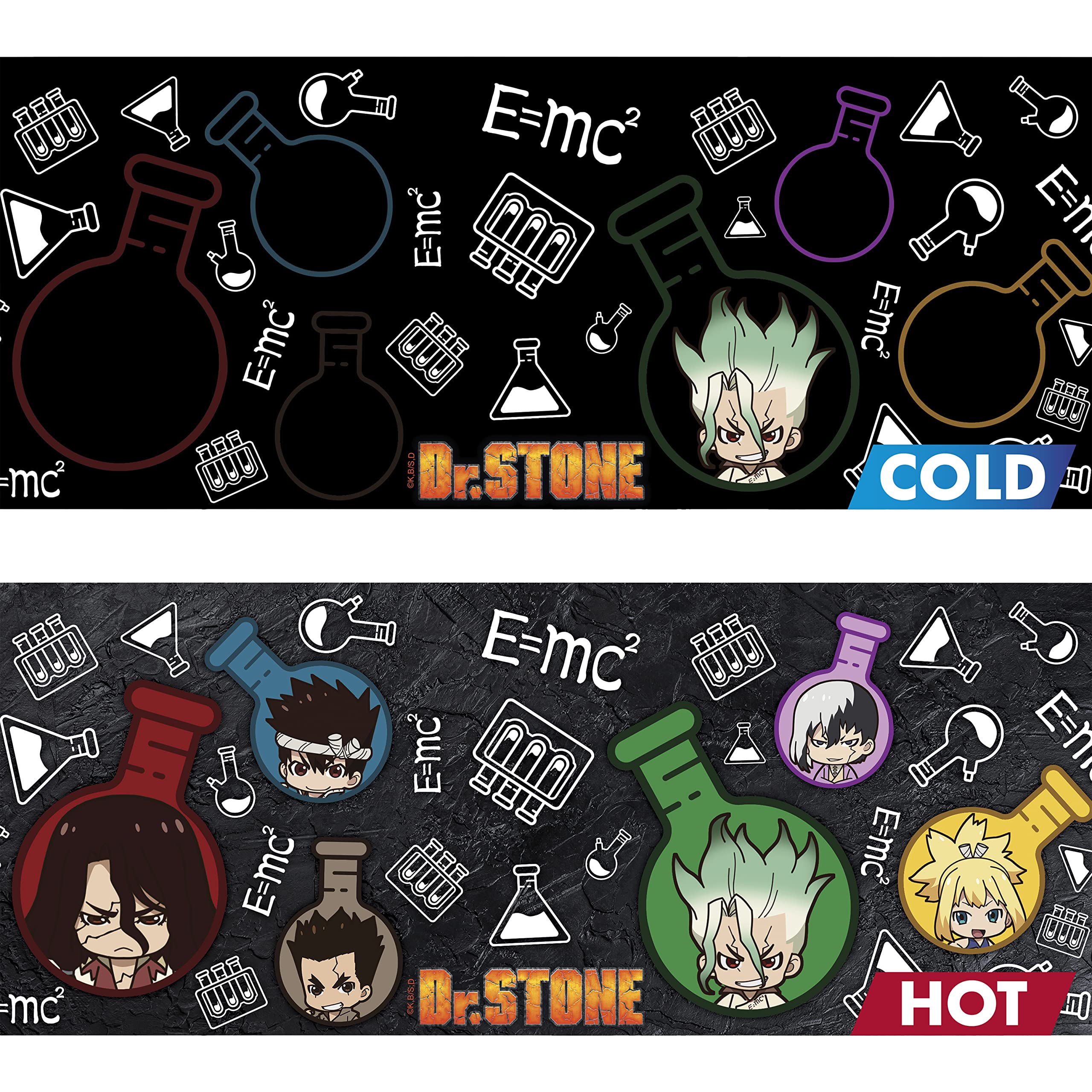 ABYSTYLE Dr. Stone taza cerámica, regalo temático, listo para fans de anime.