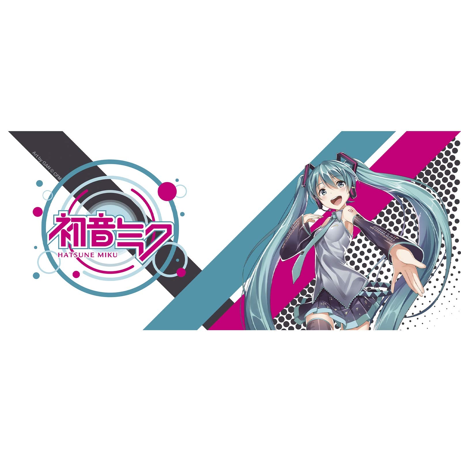 Taza Hatsune Miku ABYSTYLE, capacidad de 11oz para café té o chocolate caliente.