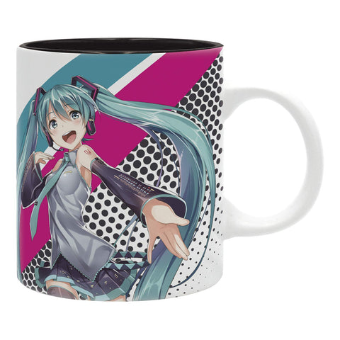 Taza Hatsune Miku de ABYSTYLE, vista frontal con arte vibrante para despertar cada mañana.