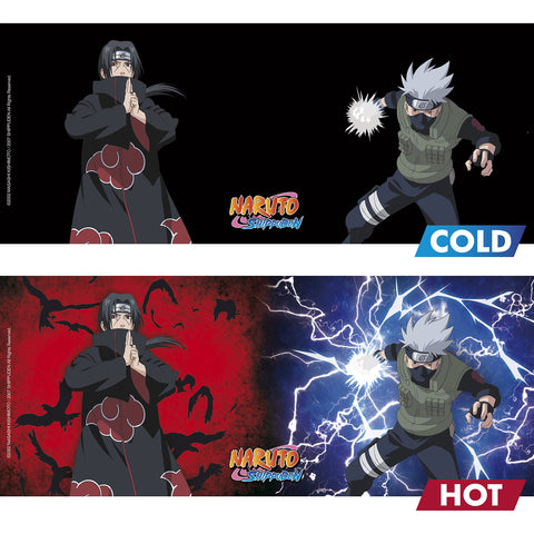 Conjunto de posavasos Naruto con símbolos Konoha, Uchiha, Akatsuki y Hokage.