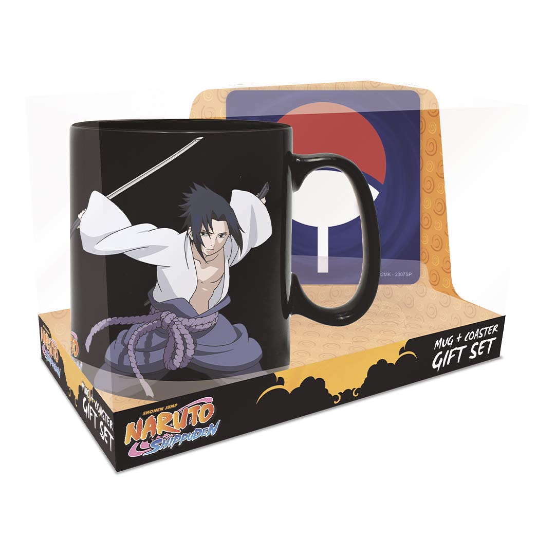 ABYSTYLE taza Naruto-Sasuke cambia de color al calor para café o té