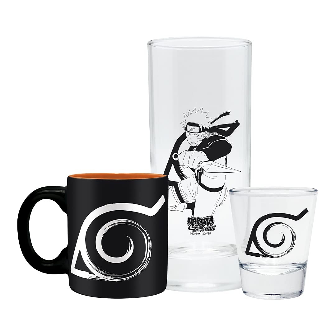 ABYSTYLE Naruto Shippuden vaso de chupito con motivo, ideal para brindis temáticos.