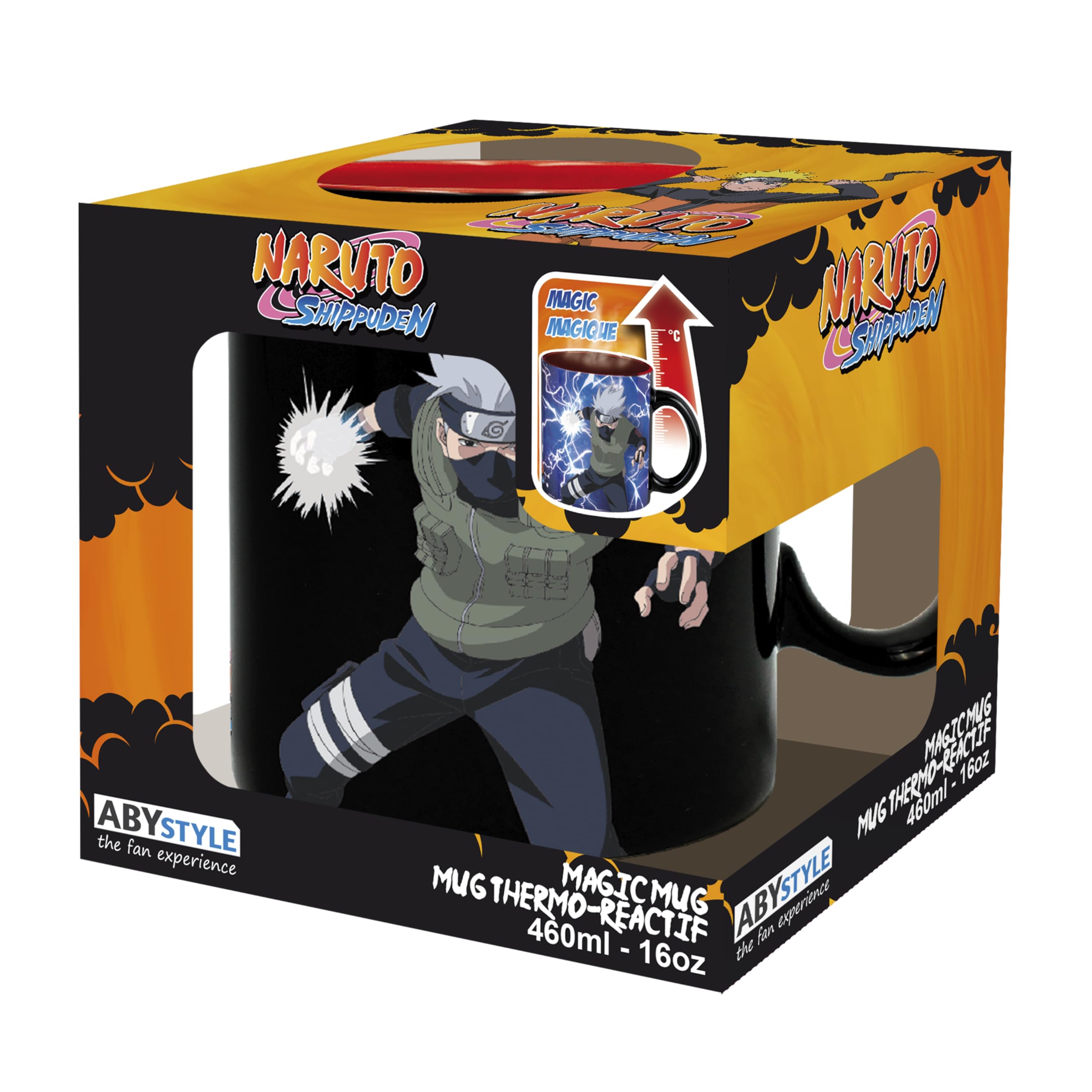 Taza ABYSTYLE Naruto para regalo de hogar y cocina, estilo anime.