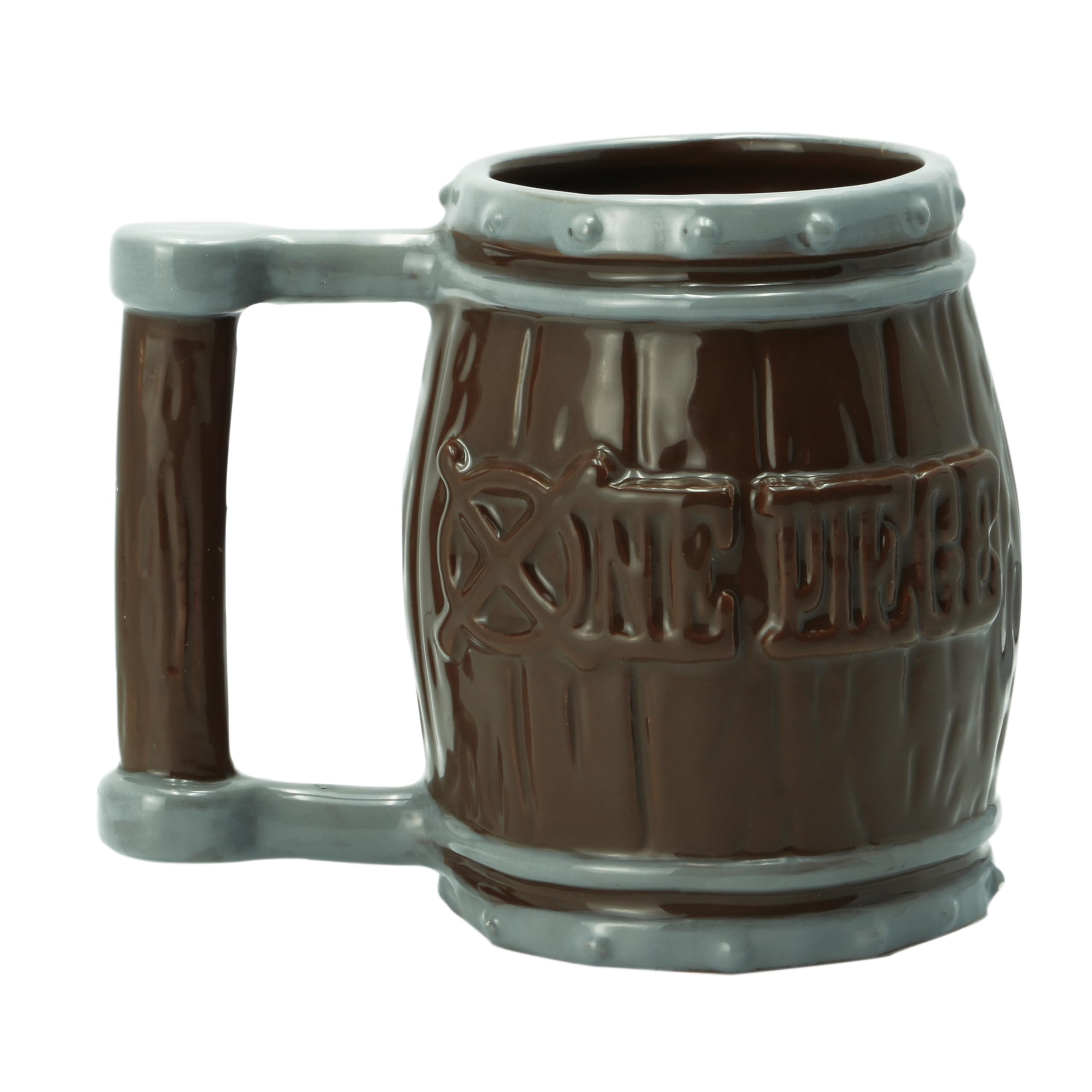 ABYSTYLE One Piece: taza cerámica con logo One Piece grabado, ideal regalo.