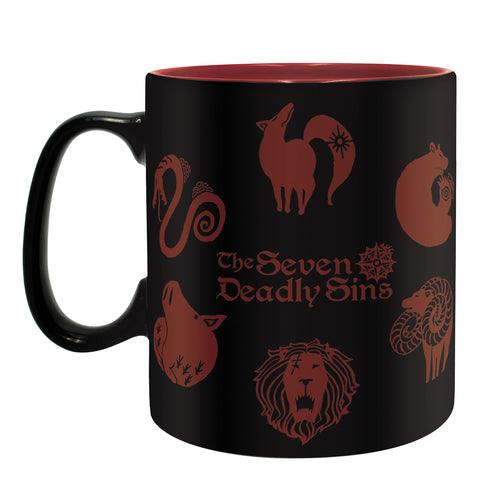 ABYSTYLE Taza emblemas Siete Pecados 16oz, diseño llamativo para tu café diario