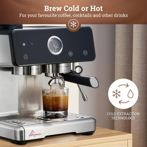 Acaspresso microespuma leche para latte y cappuccino cremosos en casa