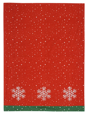 Toallas ACCENTHOME con diseño festivo para mesa y vajilla.
