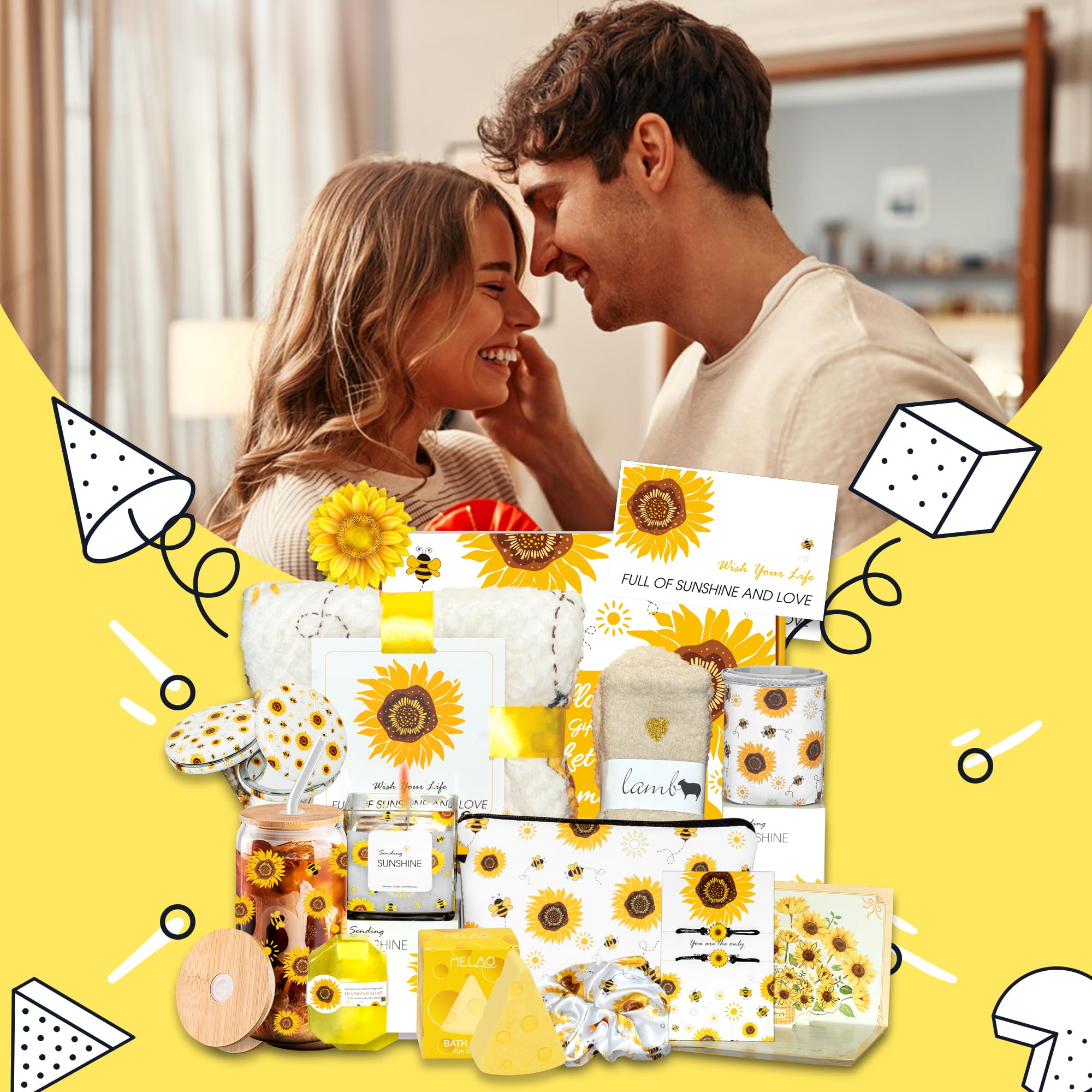 Tarjeta 3D con girasol, de Acessorz, mensaje personalizado para celebrar o animar