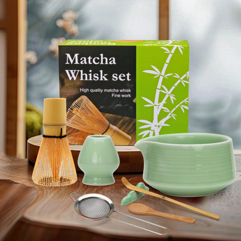 Soporte de cuchara cerámico Accguan para ordenar utensilios de matcha