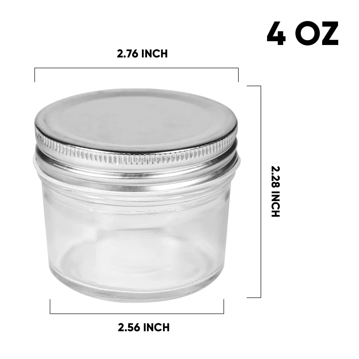 Accguan tarros mason de vidrio transparentes para presentar condimentos y regalos.