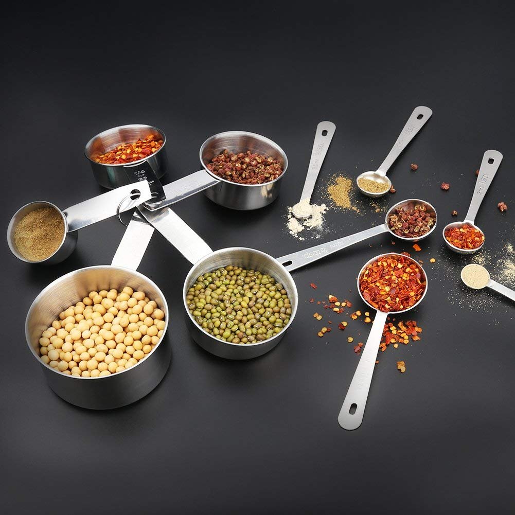 Accmor, juego confiable para medir ingredientes secos y líquidos con precisión.